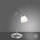 Flexible LED Tischlampe in Stahl Glas 3000 K dimmbar