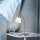 Flexible LED Tischlampe in Stahl Glas 3000 K dimmbar