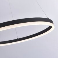 LED Pendelleuchte Anthrazit dimmbar 3000 K Ø80 cm...