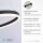 LED Pendelleuchte Anthrazit dimmbar 3000 K Ø80 cm Ring