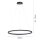 LED Pendelleuchte Anthrazit dimmbar 3000 K Ø80 cm Ring