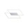 Dimmbare LED Deckenlampe L:53 cm Memory 24 W in Stahl