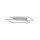 Dimmbare LED Deckenlampe L:53 cm Memory 24 W in Stahl
