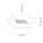 Dimmbare LED Deckenlampe L:53 cm Memory 24 W in Stahl