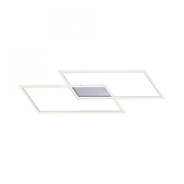 Dimmbare LED Deckenlampe L:83 cm Memory 30 W in Stahl