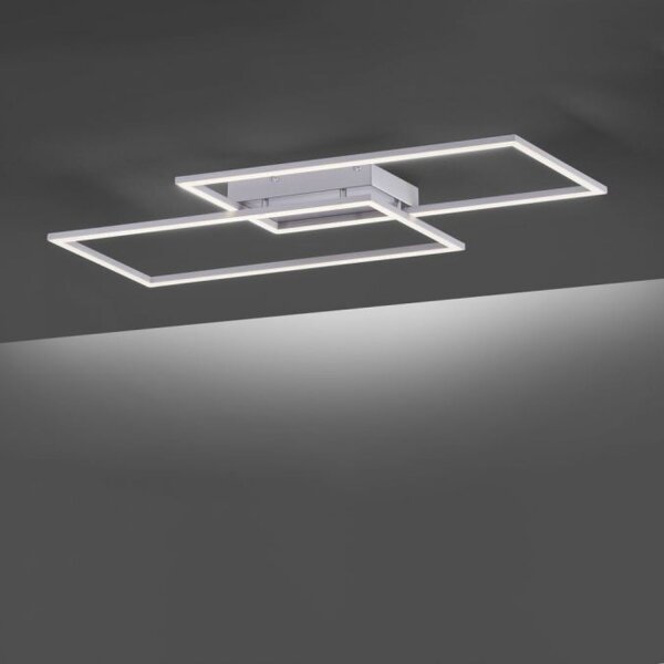 Dimmbare LED Deckenlampe L:83 cm Memory 30 W in Stahl