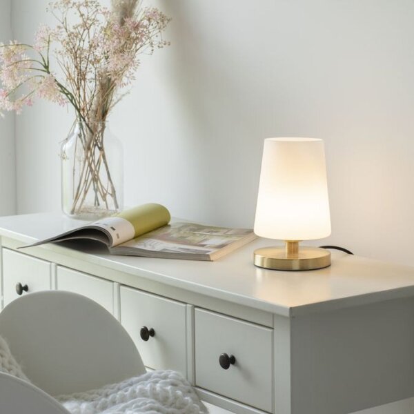 Blendarme Tischlampe dimmbar Touch Glas G9 inklusive