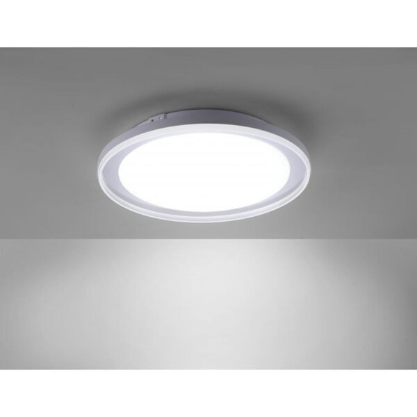 LED Deckenleuchte blendarm IP44 28 W B:45 cm in Chrom