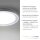 LED Deckenleuchte blendarm IP44 28 W B:45 cm in Chrom