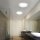 LED Deckenleuchte blendarm IP44 28 W B:45 cm in Chrom