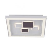 LED Deckenleuchte Weiß Schwarz Serienschalter B:48 cm