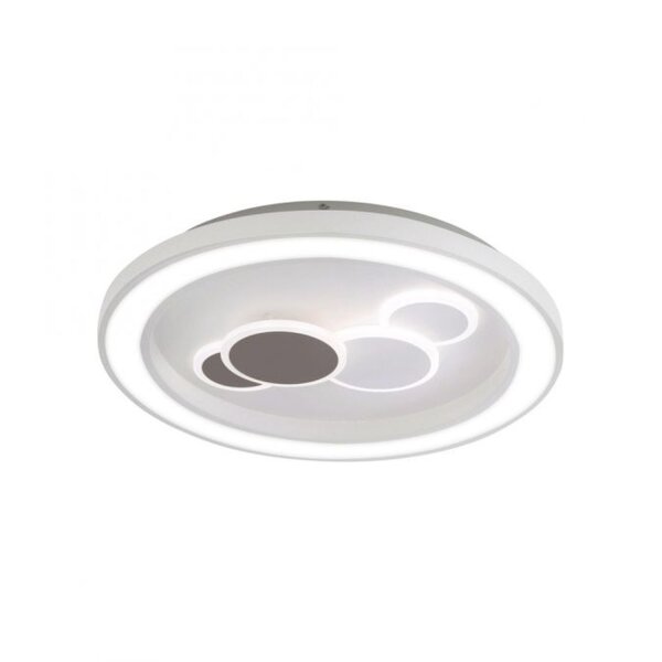 LED Deckenleuchte rund Weiß Schwarz Serienschalter 55 W