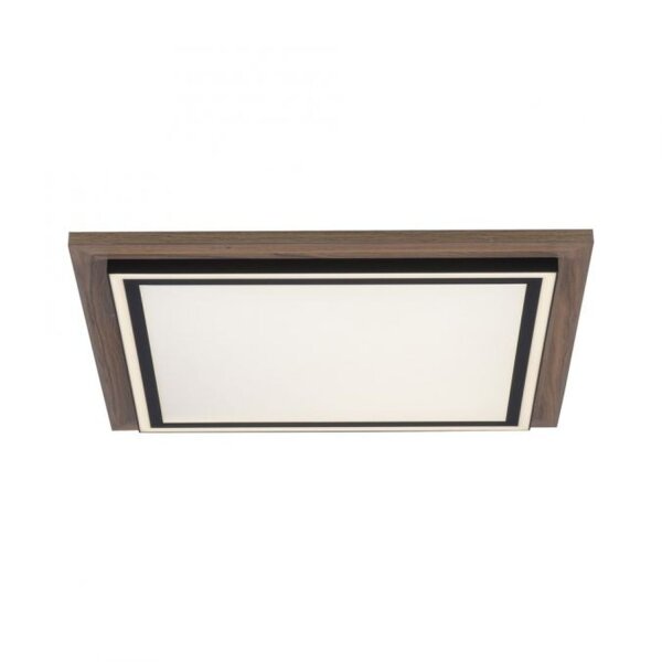 Blendarme LED Deckenleuchte dimmbar Holz B:53,4 cm 44 W
