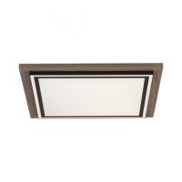 Blendarme LED Deckenleuchte dimmbar Holz B:53,4 cm 44 W