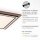 Blendarme LED Deckenleuchte dimmbar Holz B:53,4 cm 44 W