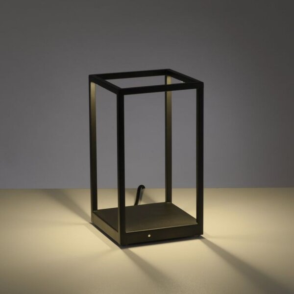 Schwarze LED Tischlampe dimmbar Touch 26 cm 4 W Memory