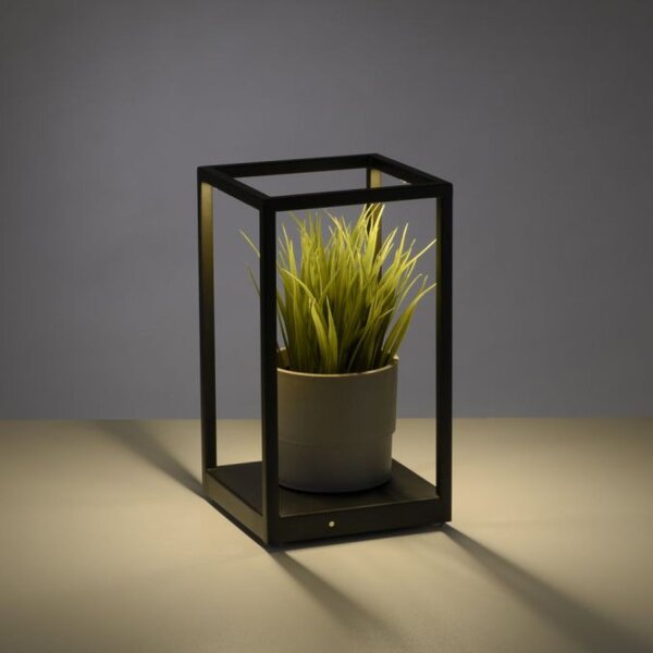 Schwarze LED Tischlampe dimmbar Touch 26 cm 4 W Memory