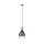 Stilvolle Pendelleuchte Glas Chrom Anthrazit E27 Ø20 cm