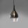 Stilvolle Pendelleuchte Glas Chrom Anthrazit E27 Ø20 cm