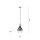 Stilvolle Pendelleuchte Glas Chrom Anthrazit E27 Ø20 cm