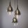 Stilvolle Pendelleuchte Glas Chrom Anthrazit E27 3-flmg