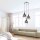 Stilvolle Pendelleuchte Glas Chrom Anthrazit E27 3-flmg