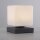 LED Tischleuchte Anthrazit Glas 16 cm 580 lm dimmbar