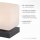 LED Tischleuchte Anthrazit Glas 16 cm 580 lm dimmbar