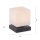 LED Tischleuchte Anthrazit Glas 16 cm 580 lm dimmbar