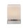 LED Tischleuchte Glas 16 cm 5 W 580 lm dimmbar in Stahl