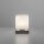LED Tischleuchte Glas 16 cm 5 W 580 lm dimmbar in Stahl