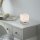 LED Tischleuchte Glas 16 cm 5 W 580 lm dimmbar in Stahl