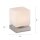 LED Tischleuchte Glas 16 cm 5 W 580 lm dimmbar in Stahl