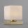 LED Tischleuchte Glas 16 cm 580 lm dimmbar in Messing