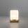 LED Tischleuchte Glas 16 cm 580 lm dimmbar in Messing