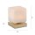 LED Tischleuchte Glas 16 cm 580 lm dimmbar in Messing