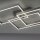 LED Deckenlampe Silber Fernbedienung 82 cm 45 W dimmbar
