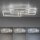 LED Deckenlampe Silber Fernbedienung 82 cm 45 W dimmbar