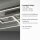 LED Deckenlampe Silber Fernbedienung 82 cm 45 W dimmbar