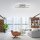 LED Deckenlampe Silber Fernbedienung 82 cm 45 W dimmbar