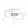 LED Deckenlampe Silber Fernbedienung 82 cm 45 W dimmbar
