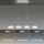 LED Hängelampe Glas in Stahl 108 cm 38 W Fernbedienung