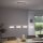 LED Hängelampe Glas in Stahl 108 cm 38 W Fernbedienung