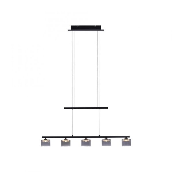 LED Pendelleuchte Rauchglas blendarm 80 cm lang 20 W