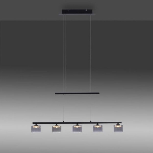 LED Pendelleuchte Rauchglas blendarm 80 cm lang 20 W