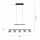 LED Pendelleuchte Rauchglas blendarm 80 cm lang 20 W