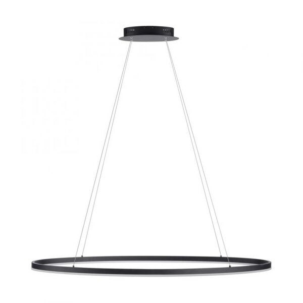 LED Pendelleuchte Anthrazit oval 3000 K 118 cm dimmbar