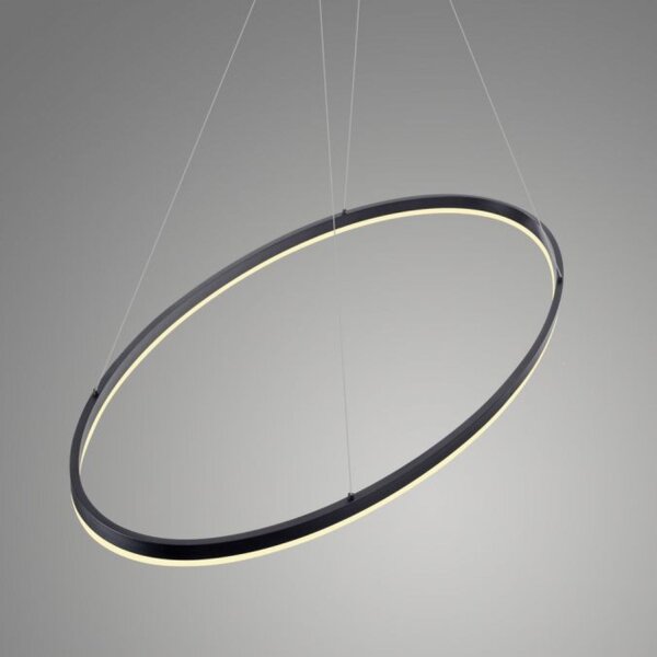 LED Pendelleuchte Anthrazit oval 3000 K 118 cm dimmbar