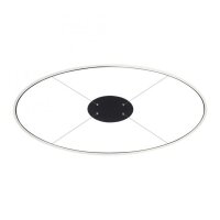 LED Pendelleuchte Anthrazit oval 3000 K 118 cm dimmbar
