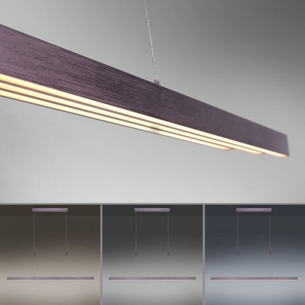Dimmbare LED Pendelleuchte Touch 4680 lm Sepiabraun